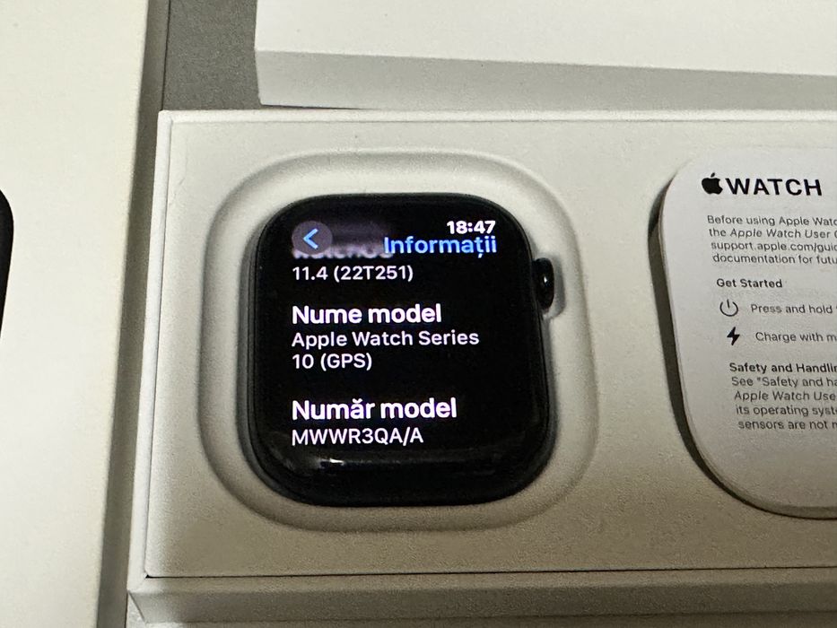 Apple watch 10 46mm La cutie 3 Bratari  Milanese Original baterie 100%