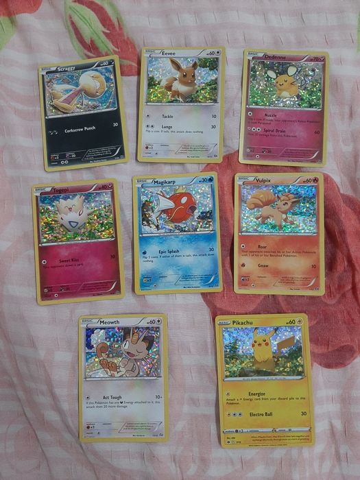 Cărți pokemon promoționale McDonald's 2016