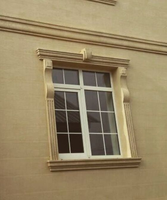 Фасадный декор из пенопласта.