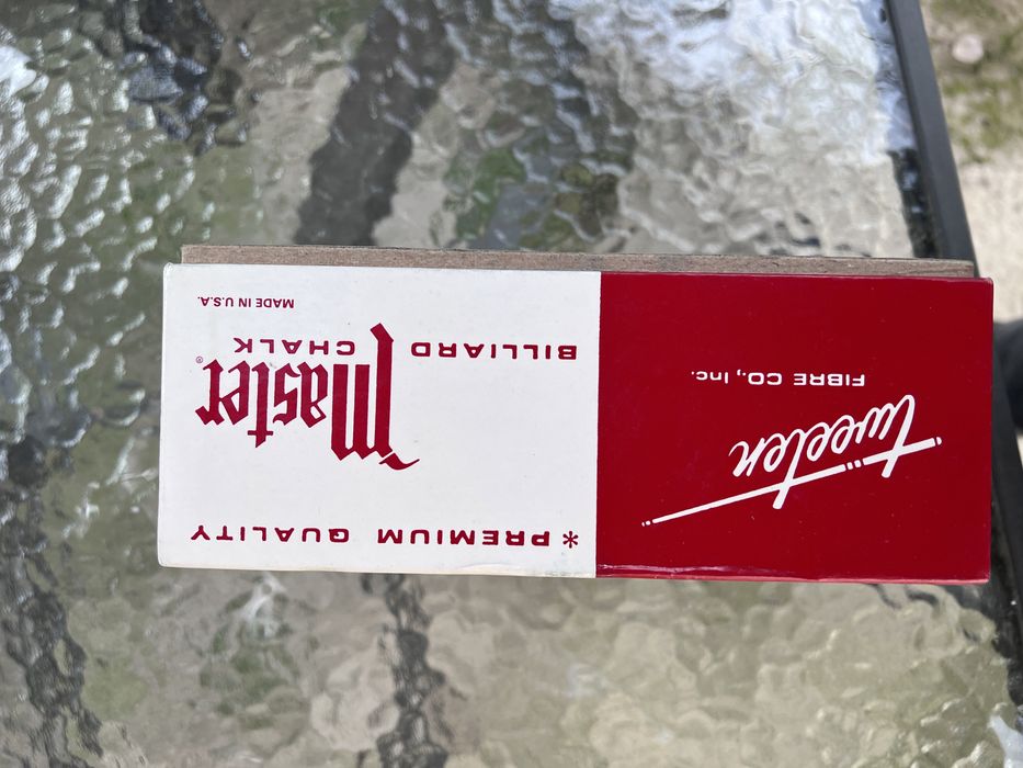 Cretă / Cărbune biliard premium U.S.A   144 de bucăți