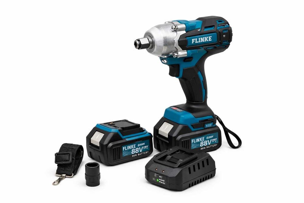 Cheie impact 400Nm 88V cu 2 acumulatori | Puternica | Noua