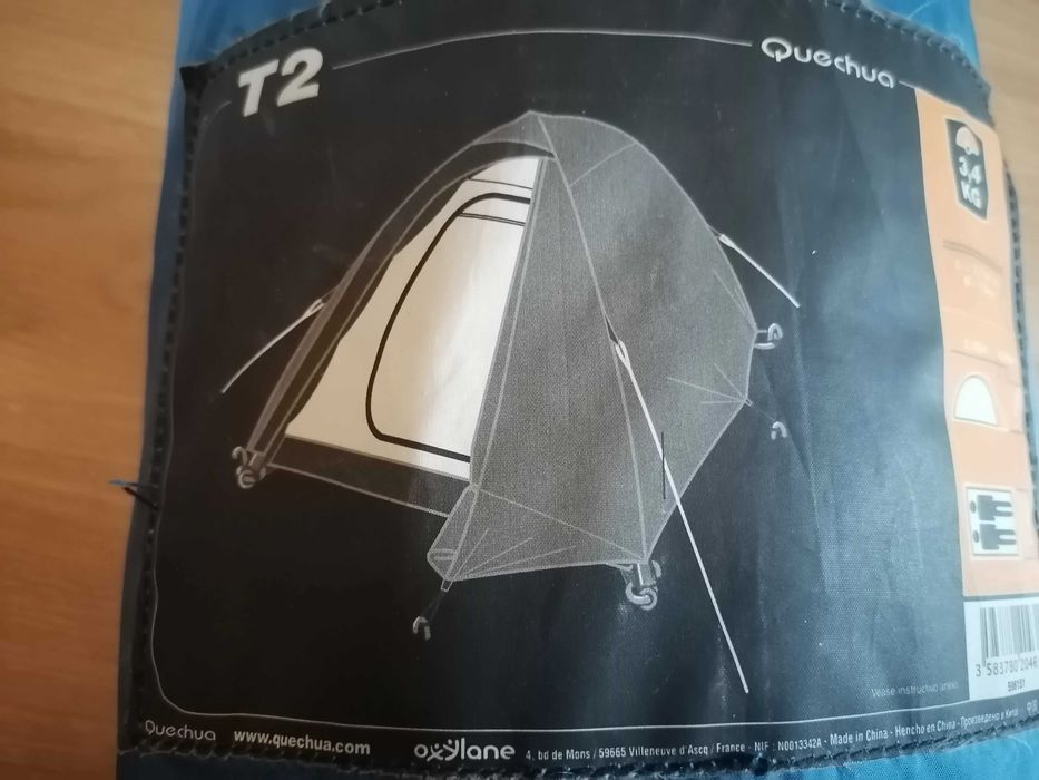 cort drumetie quechua T2 de 2 pers