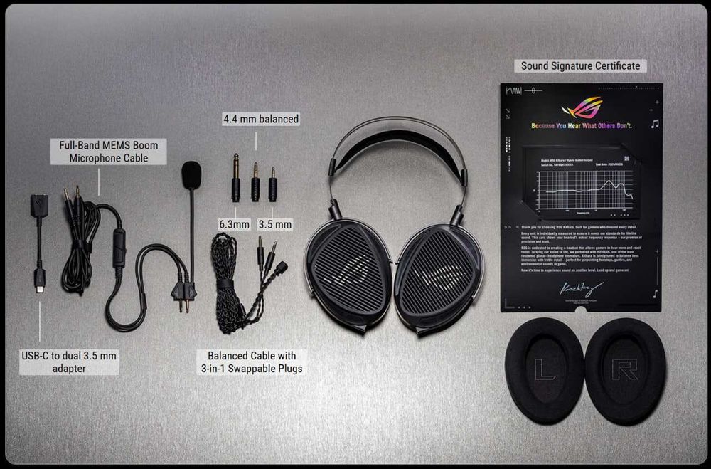 Наушники / Гарнитура Asus ROG Khitara звук от HIFIMAN дизайн от ROG