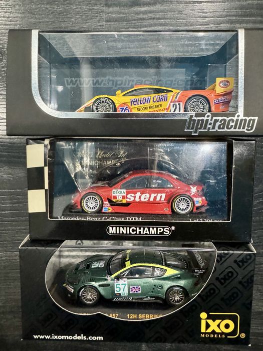 Продавам състезателни колекционерски модели 1/43 HPI Minichamps IXO