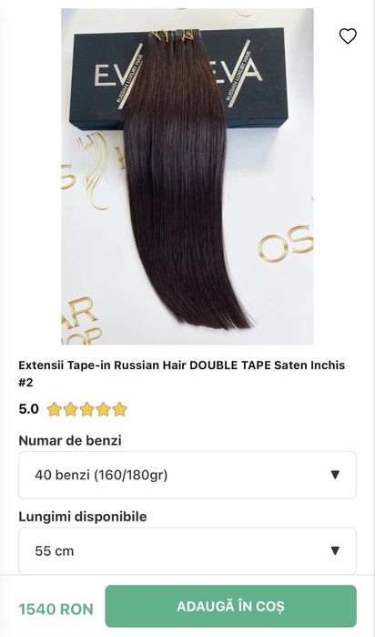 Extensii Russian hair 55 cm