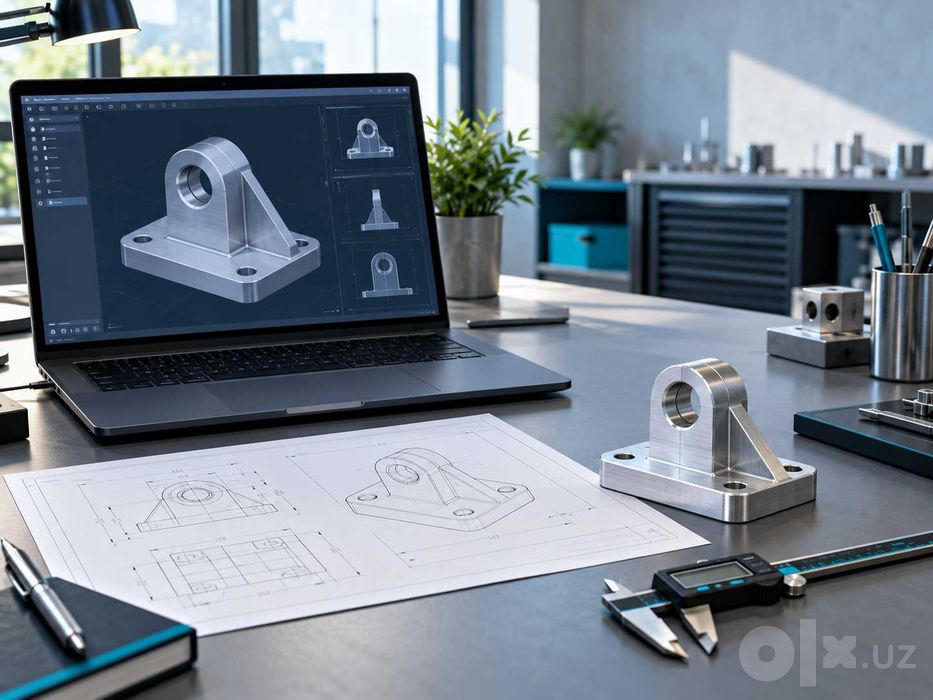 Инженерное 3D model Solidworks, чертежи и подготовка к производству