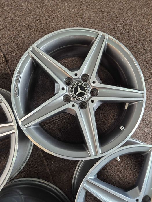 4 Jante Aliaj 5x112 18'' 7.5J ET 44 - OEM Mercedes C-Class W205 W206 AMG - V-Class Vito Viano A-Class W177 CLA AMG Gla AMG CA NOI