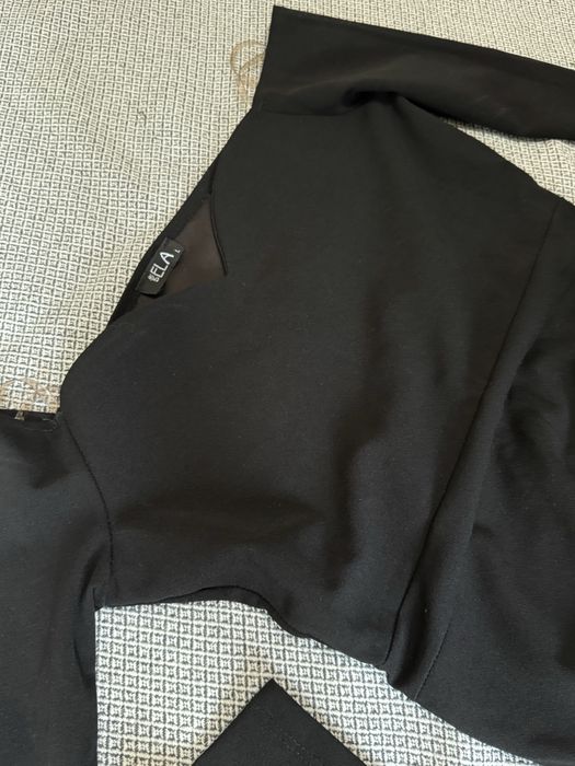 Вечернее платье черное в пол рыбка