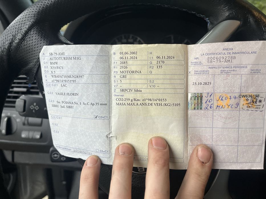 Vand bmw X5 E53