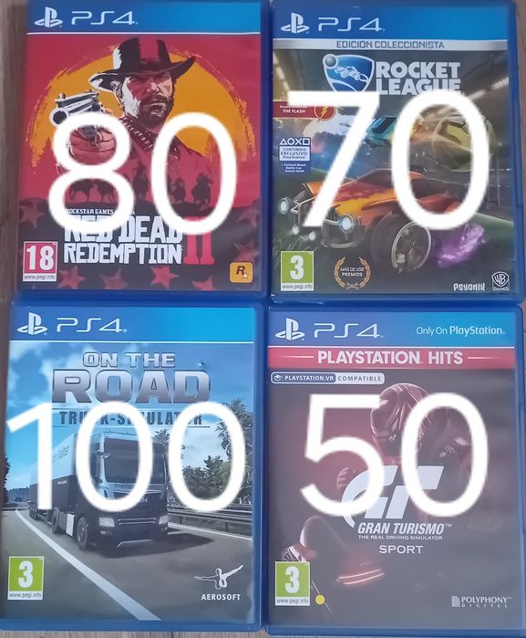 4 jocuri penru ps4 in stare perfecta