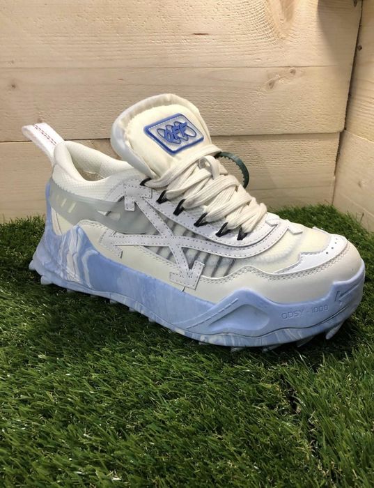 Off white odsy blue marble