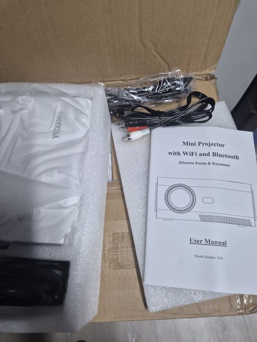 Топ оферта!  WiFi Bluetooth (5G/2.4GHz)Проектор да 200инча Full HD 1