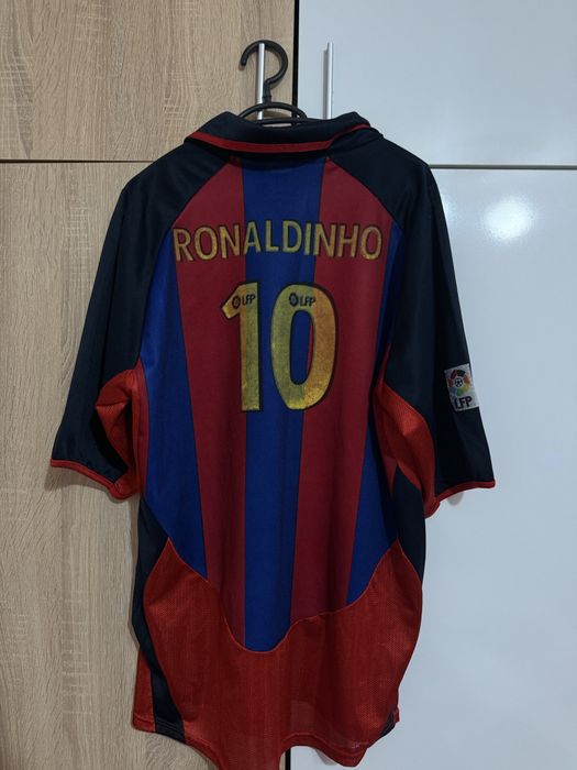 Barcelona Ronaldinho Мъжка Футболна Тениска Фланелка