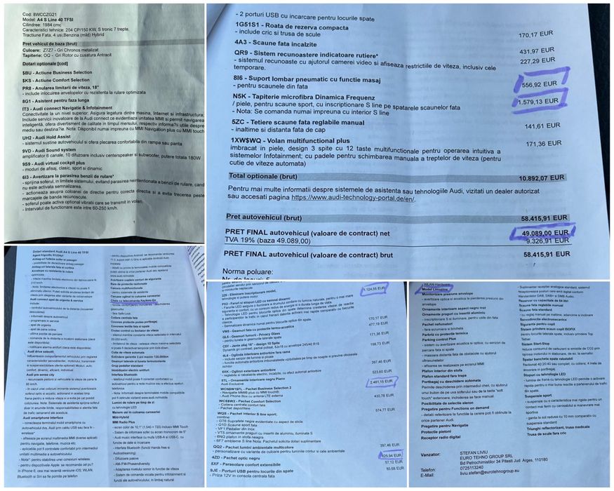 Audi A4 2024 S Line.Garantie 3 ani,toate detaliile sunt in poze!