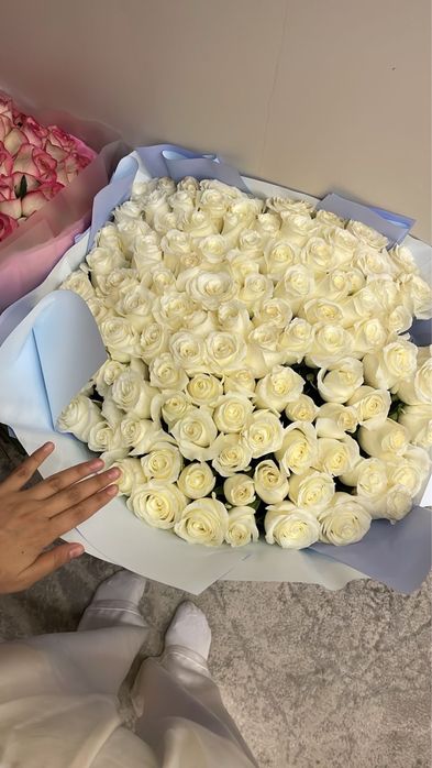 белын розы 101 шт