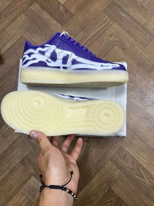 Adidasi/Sneakersi Nike Air Force One Custom “Skelletron”  marimea 44