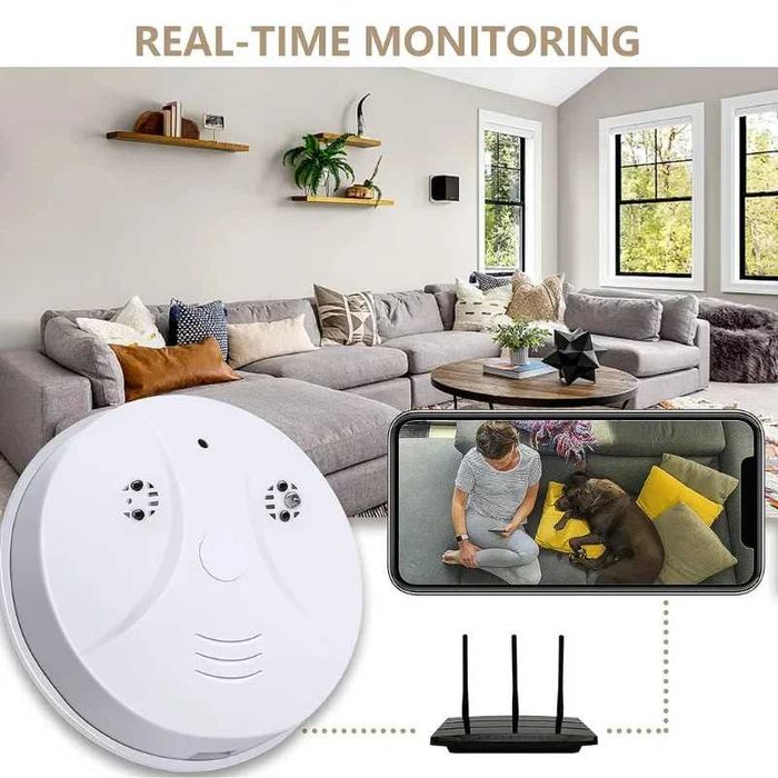 Скрита камера в детектор за дим Wi-Fi- наблюдение на живо