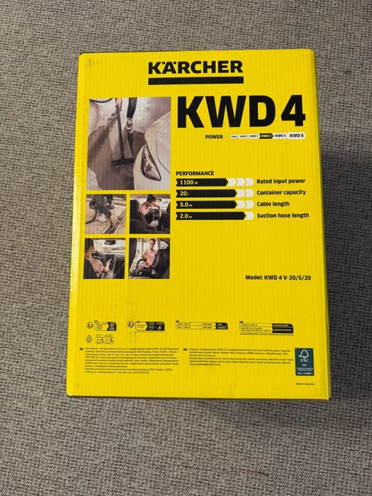 Aspirator umed/uscat Karcher WD 4 Sigilat