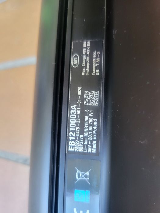 Baterie Bosch 750 Wh Smart System