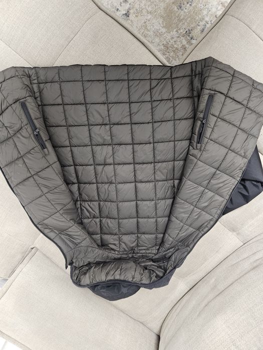 Geaca cu 2 fețe negru/kaki