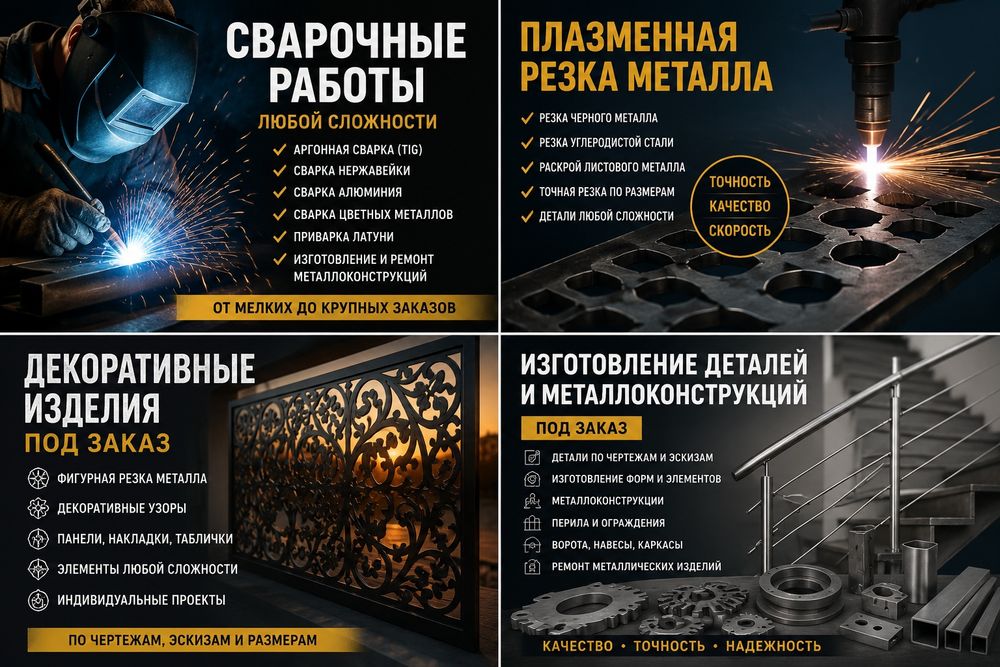 Сварка. Аргон. Плазморез. Миг сварка без брызга.