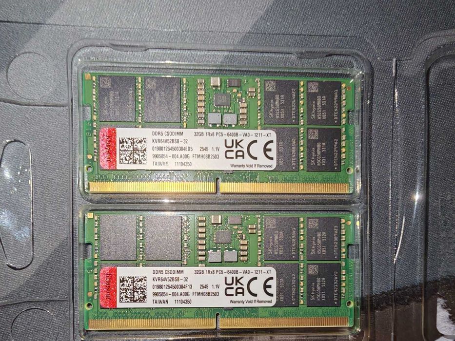 Рам памет за лаптоп  Kingston ValueRAM 2x32GB 64GB DDR5 6400MHz