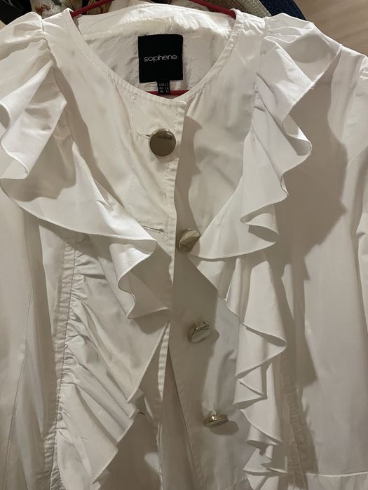 Тренч белый женский
