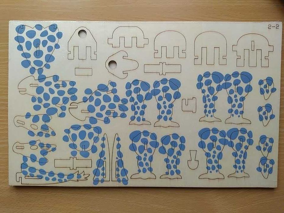 НОВ дървен пъзел - динозавър