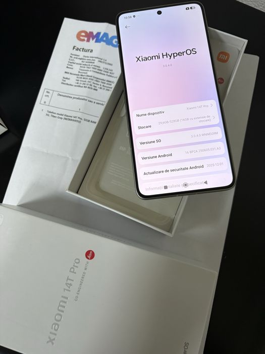 Xiaomi 14T pro 512gb garantie Emag