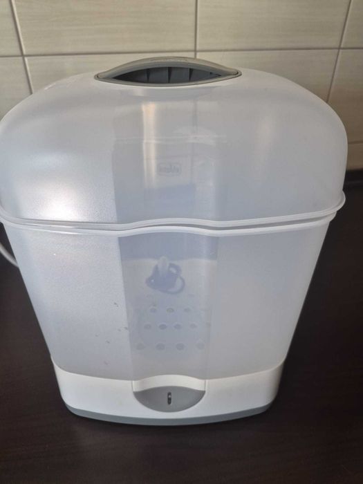 Sterilizator electric cu aburi Chicco 2 in 1 Steril Natural, 0luni+