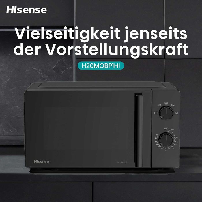 Микровълнова печка HISENSE H20MOBP1HI, 20л, 700W, Черна