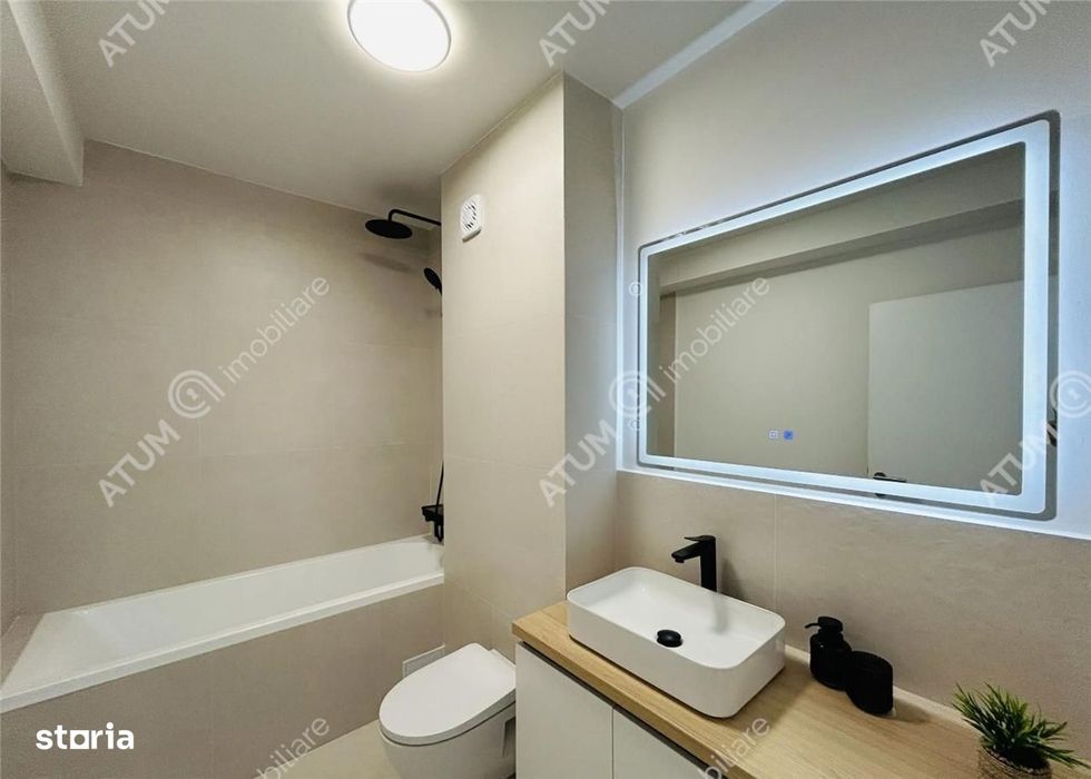 Apartament cu 3 camere 2 bai loc privat de parcare 72mp utili Turnisor