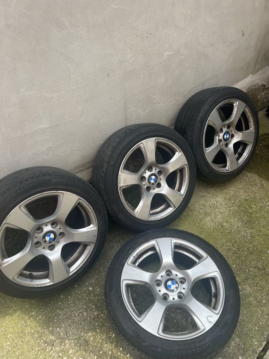 Jante originale BMW r17 + anvelope vara in stare buna