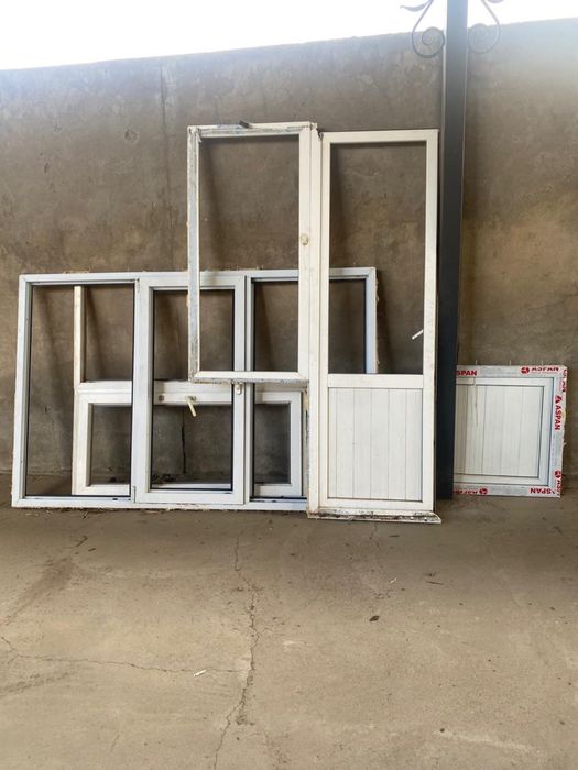 пластиковые окна и дверь!