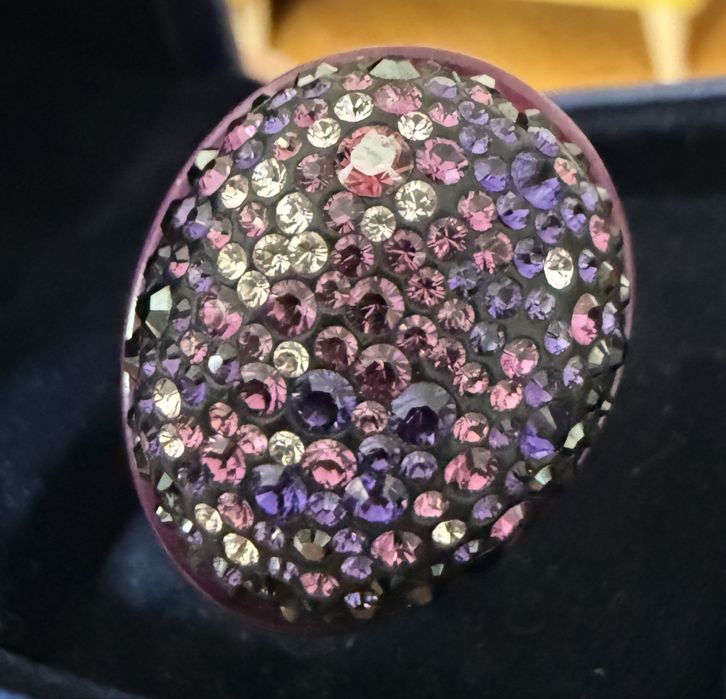 Inel SWAROVSKI Purple cristals