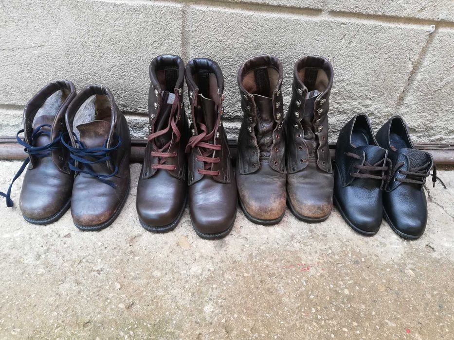 Стари военни кожени ботуши 41 номер