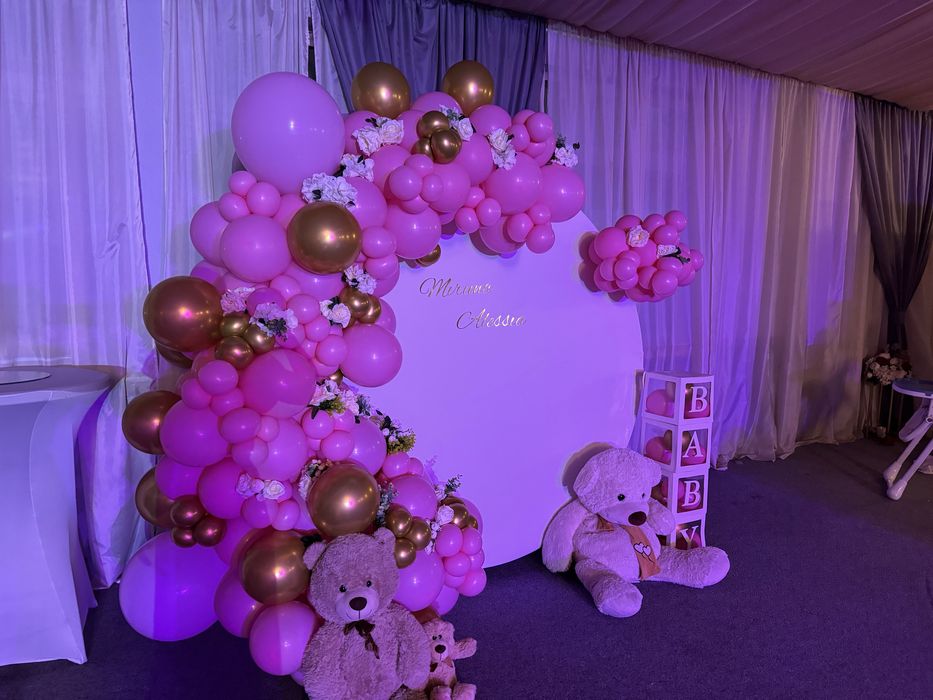 Decor nunta /botez/aniversari /arcada flori/arcada baloane