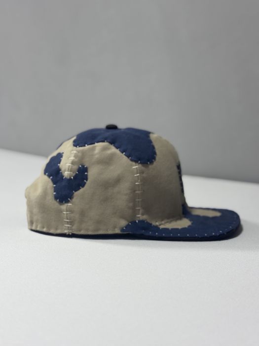Sapca Carhartt WIP 1of1 patchwork handmade blue & cream & black