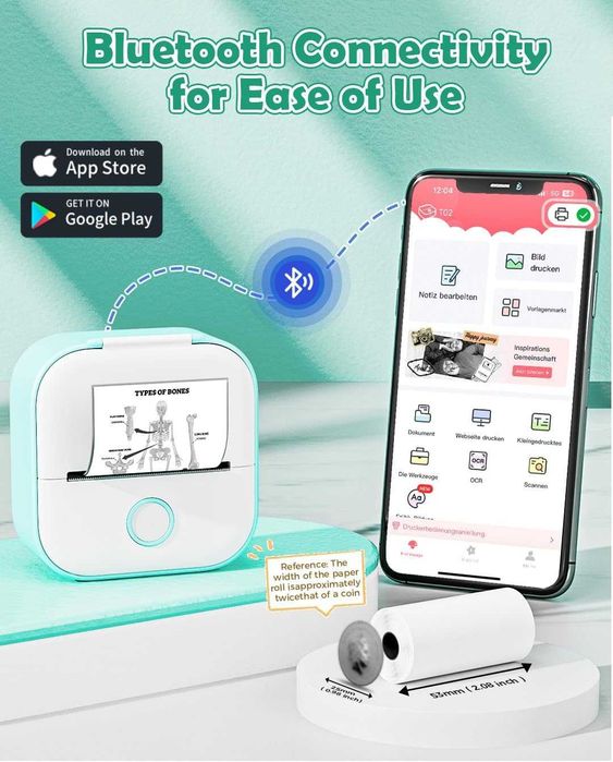 Bluetooth принтер  съвместим с iOS и Android от LabelCreate