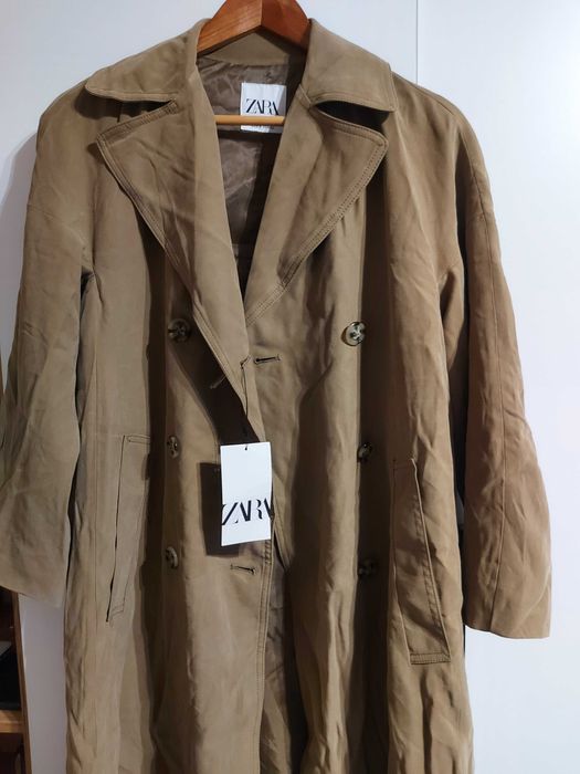ZARA trench nou dama mărimea S maro deschis
