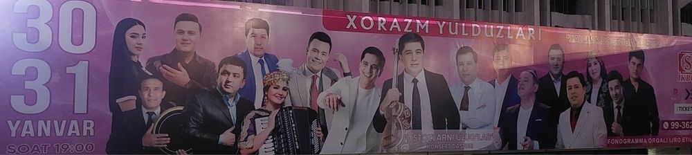 Xorazm yulduzlari konsertiga beletlar bor