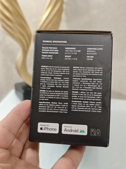 Boxa portabila Marshall emberton III