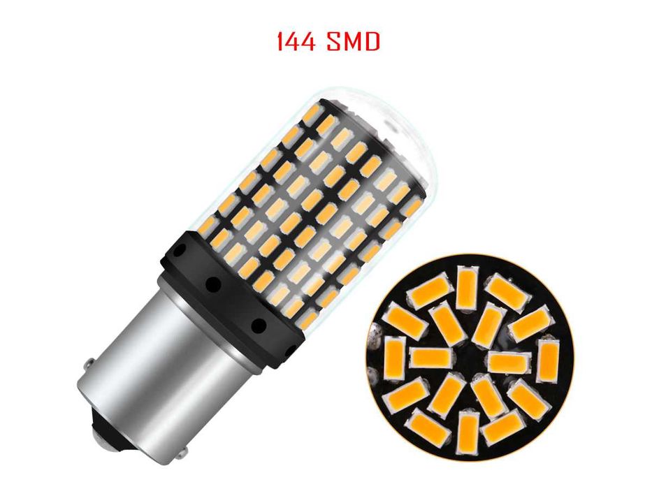 Becuri LED cu lumină naturală 144 buc. cu CANBUS