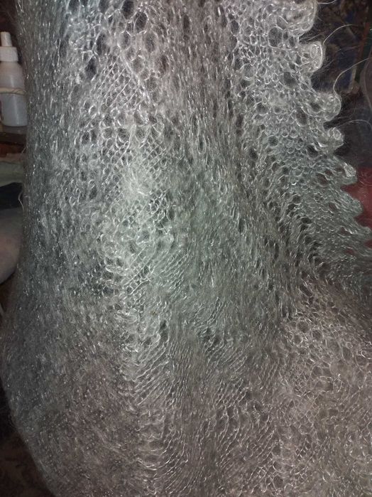 Платок пуховый Паутинка