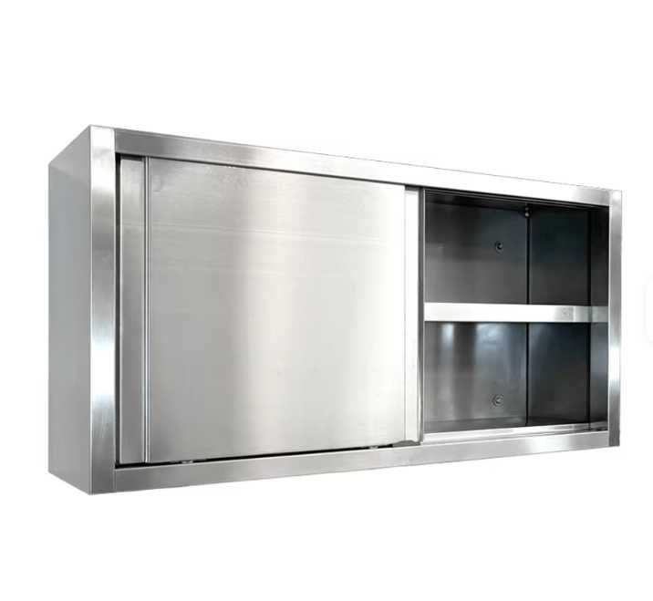 Dulap inox suspendat demontabil cu 2 usi glisante si polita,150x40x60