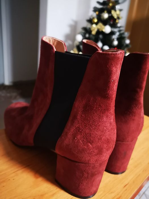 Ghete (40) piele nabuc Polini