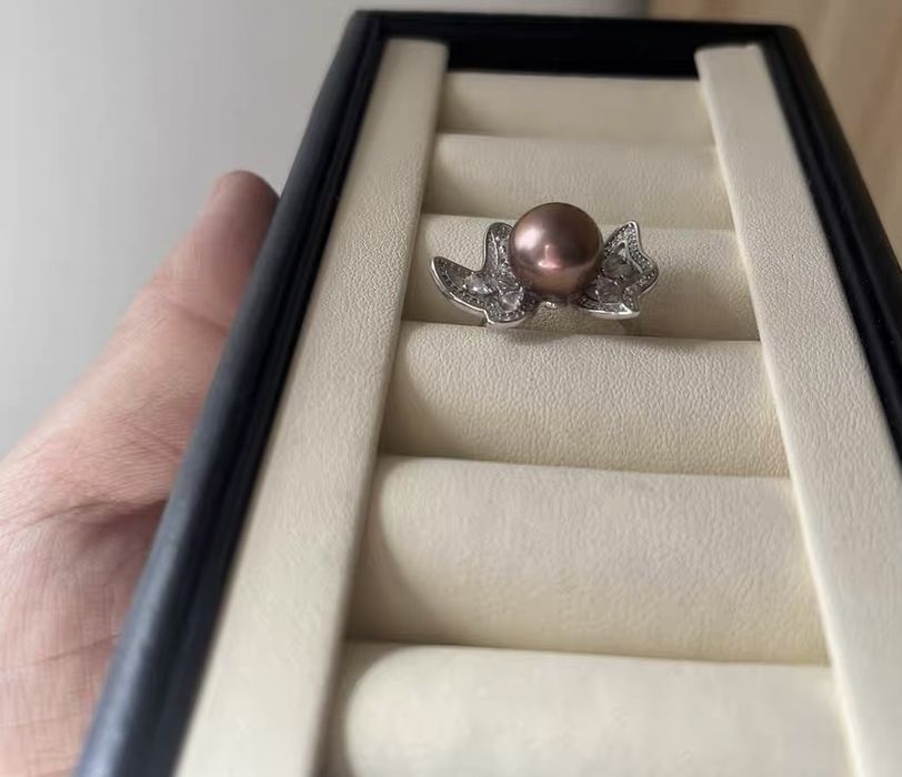 Дамски пръстен с перли