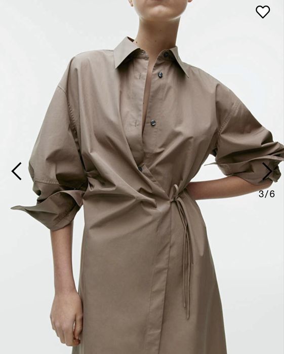 Новое платье рубашка Arket