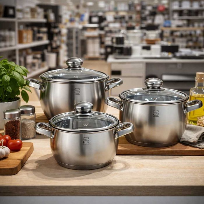 Комплект тенджери Swissgold EMMIE (SG-18099) – 3 броя