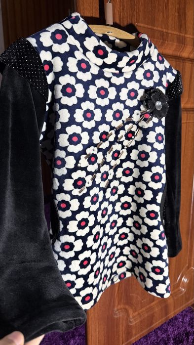 Детское зимнее платье. Detskiy qishgi kòylak.